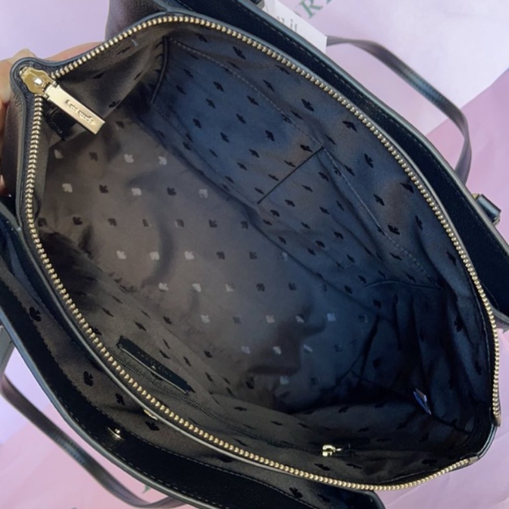Kate Spade Monet Large Compartment Tote Black NWT - Picture 6 of 16